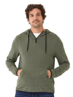 Khris 1/4 Zip Feather Fleece Hoodie