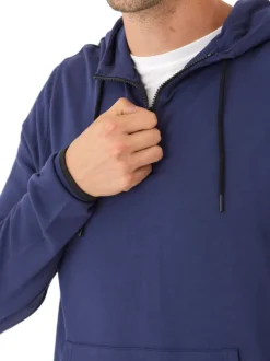 Khris 1/4 Zip Feather Fleece Hoodie
