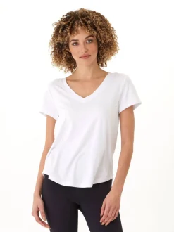 Kristie Criss Cross Luxe Jersey Tee