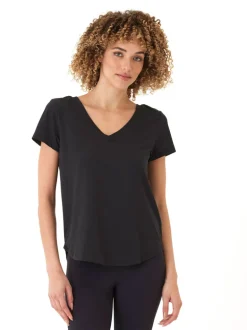 Kristie Criss Cross Luxe Jersey Tee