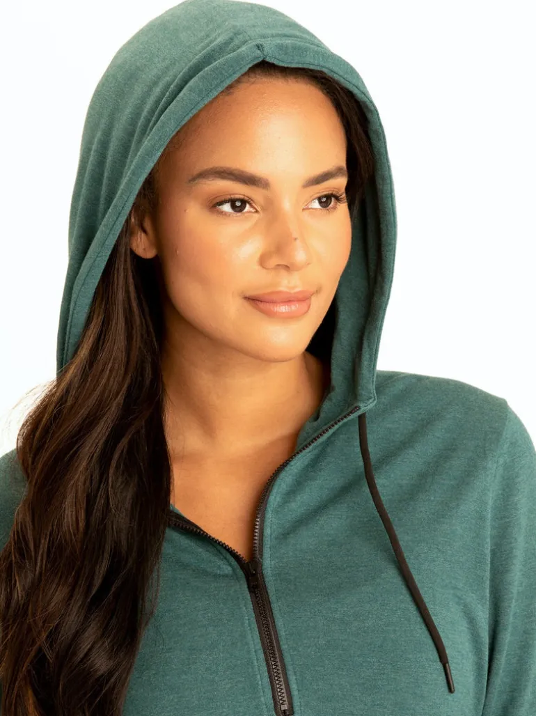 Kyanna FeatherLoop Half Zip Hoodie