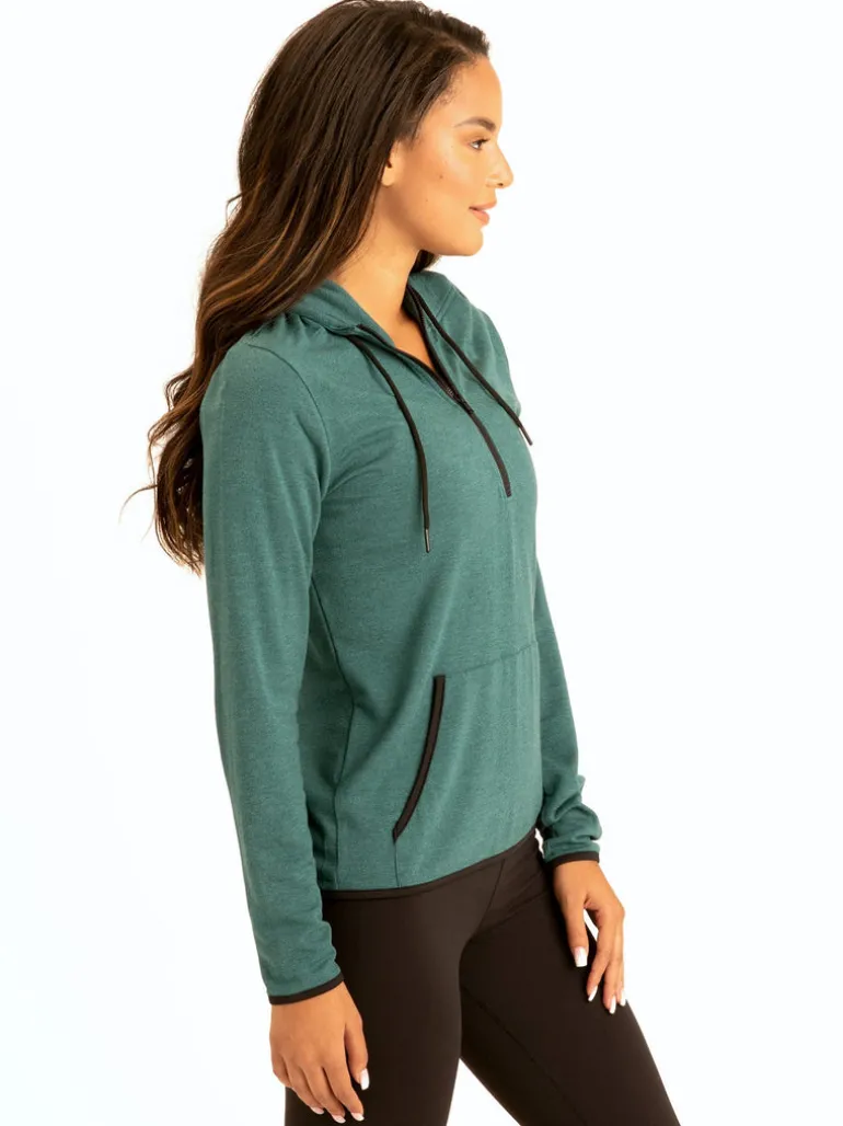 Kyanna FeatherLoop Half Zip Hoodie