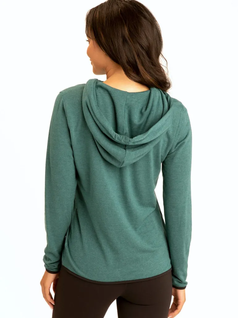 Kyanna FeatherLoop Half Zip Hoodie