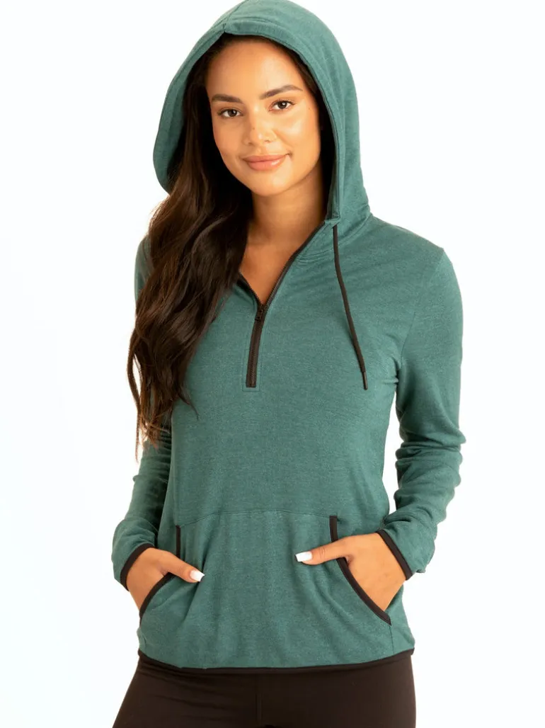 Kyanna FeatherLoop Half Zip Hoodie