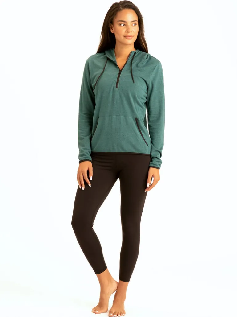 Kyanna FeatherLoop Half Zip Hoodie