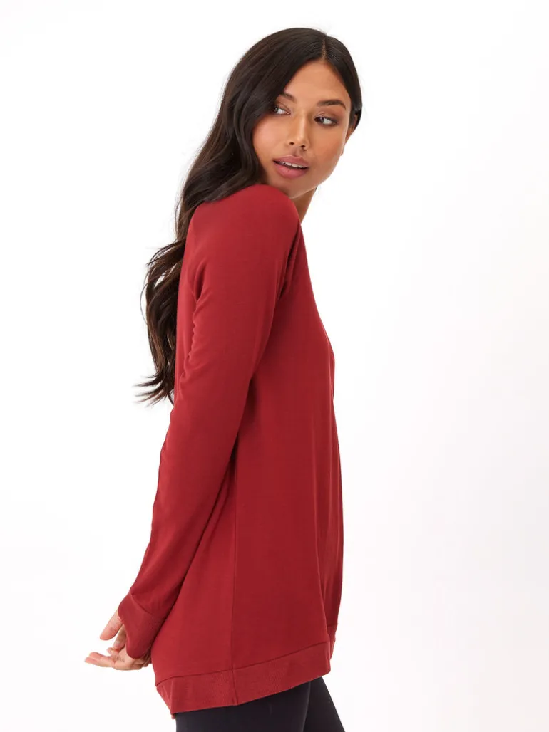 Leanna Feather Fleece Tunic