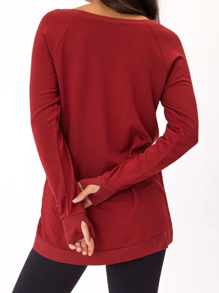 Leanna Feather Fleece Tunic