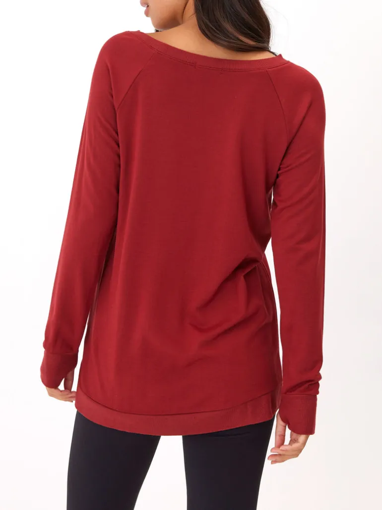 Leanna Feather Fleece Tunic
