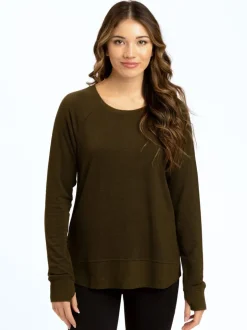 Leelu Feather Fleece Raglan Pullover