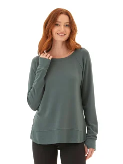Leelu Feather Fleece Raglan Pullover