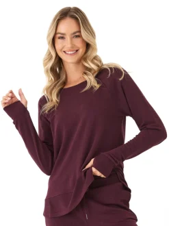 Leelu Feather Fleece Raglan Pullover