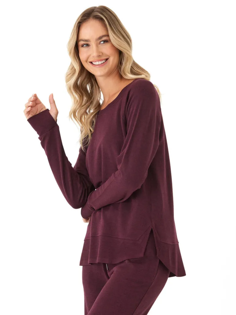 Leelu Feather Fleece Raglan Pullover