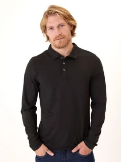 Luxe Jersey Long Sleeve Polo