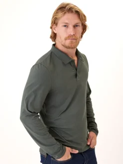 Luxe Jersey Long Sleeve Polo