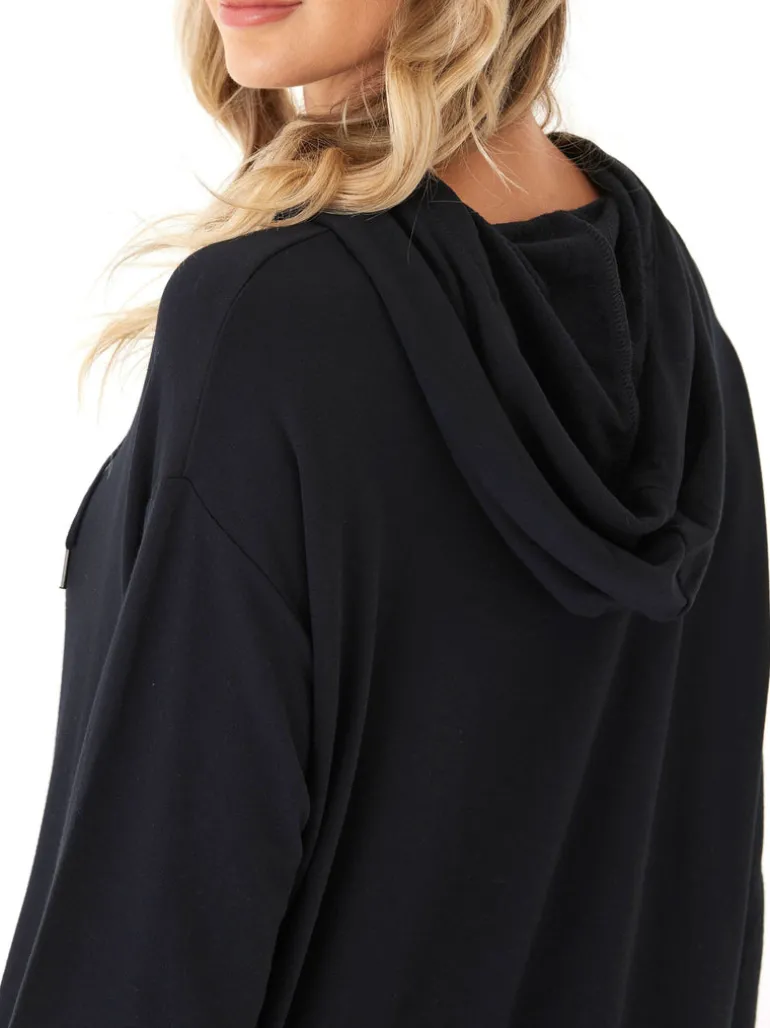 Madge Feather Fleece Pullover Hoodie