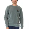 Mineral Wash Graphic Fleece Crew