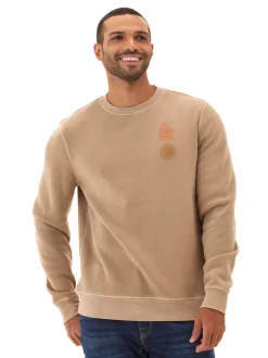 Mineral Wash Graphic Fleece Crew