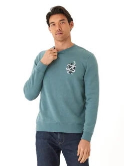 Mineral Wash Graphic Fleece Crew
