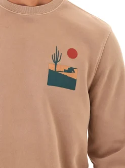 Mineral Wash Graphic Fleece Crew