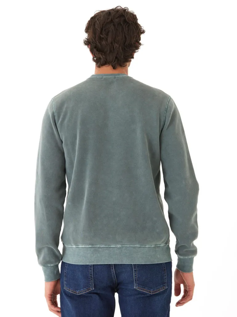 Mineral Wash Graphic Fleece Crew