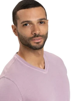 Mineral Wash Jersey V-Neck Tee