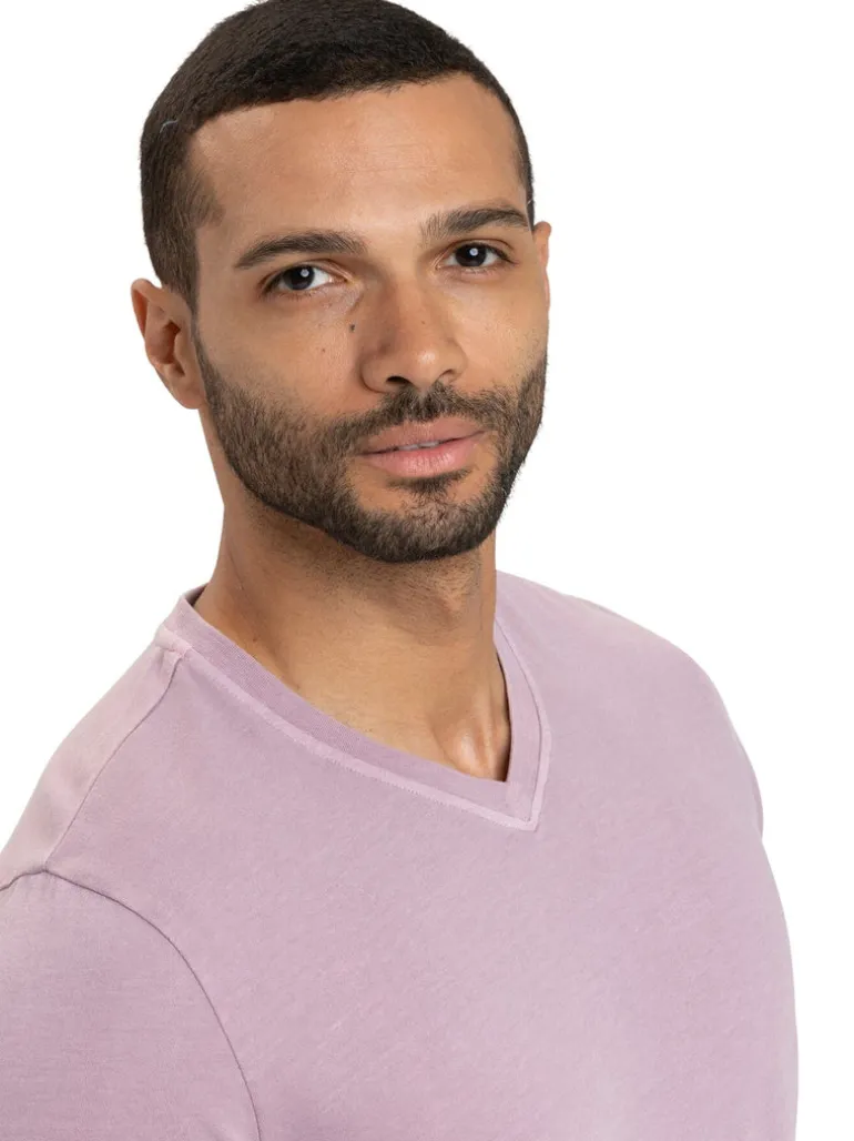 Mineral Wash Jersey V-Neck Tee