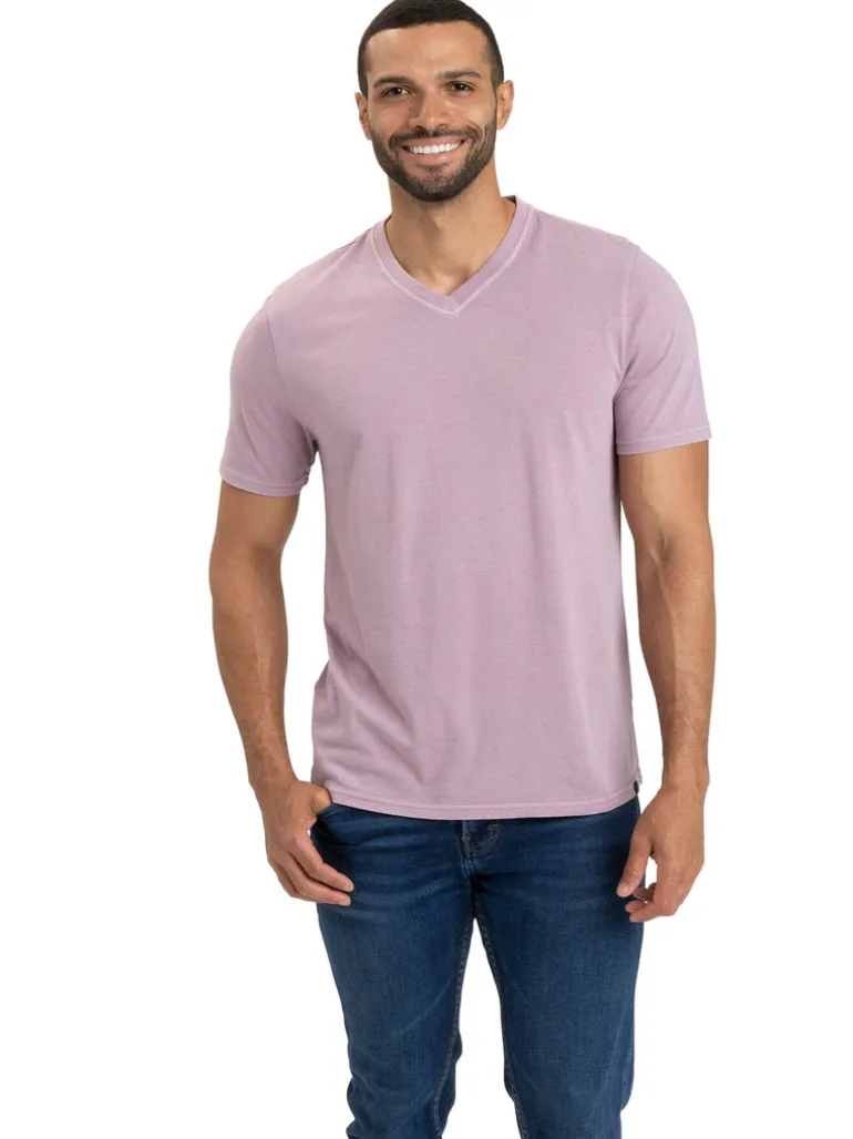 Mineral Wash Jersey V-Neck Tee