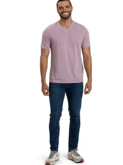 Mineral Wash Jersey V-Neck Tee