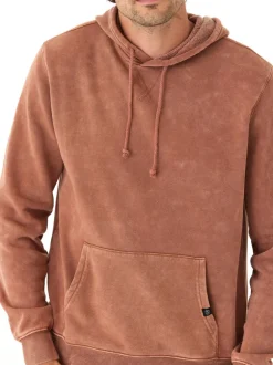Mineral Wash Pullover Fleece Hoodie