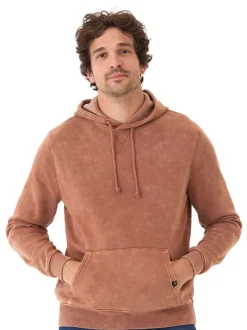 Mineral Wash Pullover Fleece Hoodie