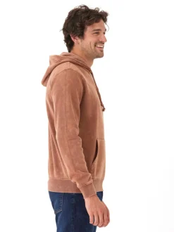Mineral Wash Pullover Fleece Hoodie