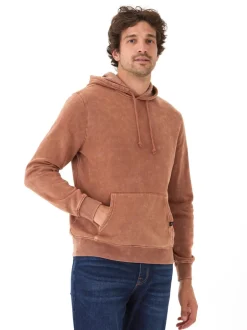 Mineral Wash Pullover Fleece Hoodie