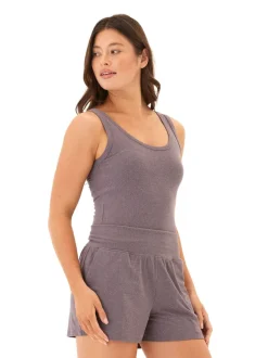 Mirabel Luxe Jersey Fitted Crop Tank