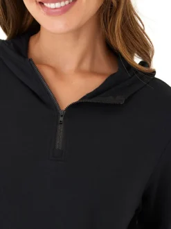 Natia Feather Fleece 1/4-Zip Hoodie
