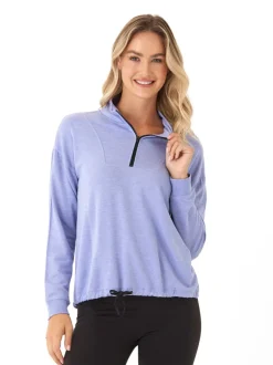 Nyla Feather Fleece Half Zip Pullover