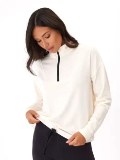 Nyla Feather Fleece Half Zip Pullover