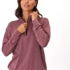 Nyla Feather Fleece Half Zip Pullover