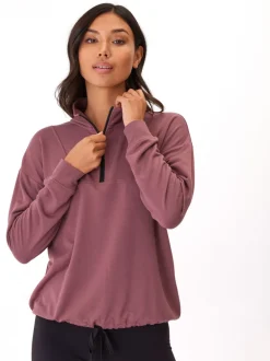 Nyla Feather Fleece Half Zip Pullover