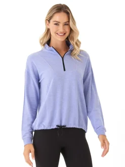 Nyla Feather Fleece Half Zip Pullover