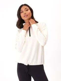 Nyla Feather Fleece Half Zip Pullover