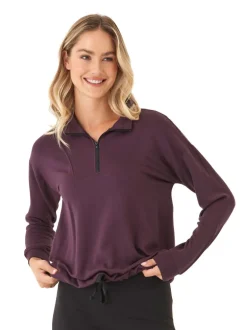 Nyla Feather Fleece Half Zip Pullover