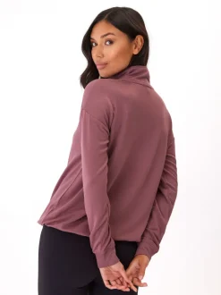 Nyla Feather Fleece Half Zip Pullover