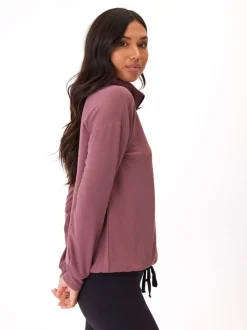 Nyla Feather Fleece Half Zip Pullover