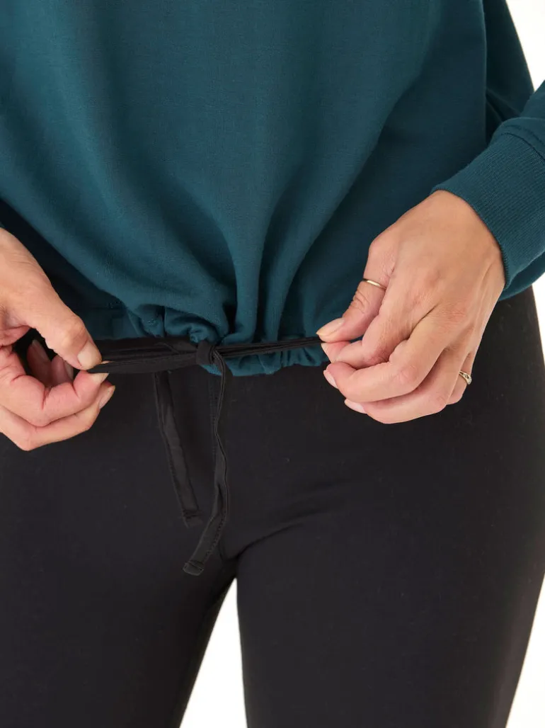 Nyla Feather Fleece Half Zip Pullover