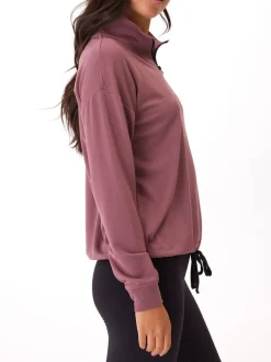 Nyla Feather Fleece Half Zip Pullover