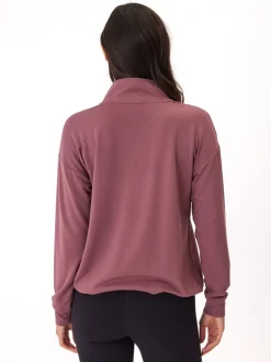 Nyla Feather Fleece Half Zip Pullover