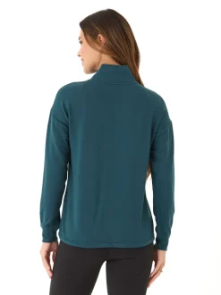 Nyla Feather Fleece Half Zip Pullover