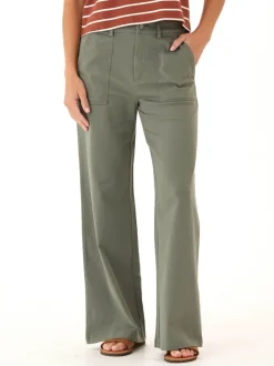 Pamela Stretch Twill Wide Leg Pant