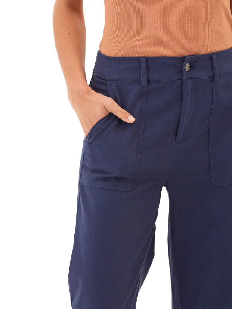 Pamela Stretch Twill Wide Leg Pant