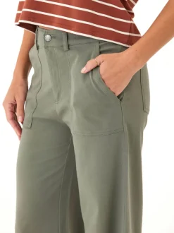 Pamela Stretch Twill Wide Leg Pant